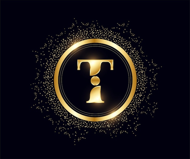 Modèle de logo T initial de luxe pour restaurant, royauté, boutique, café, hôtel, héraldique, bijoux, etc.