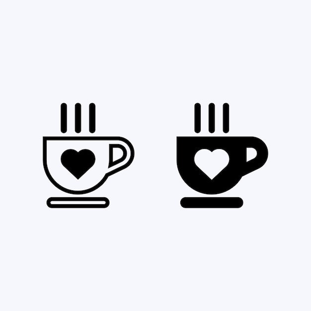 Vecteur modèle de logo de la tasse à café