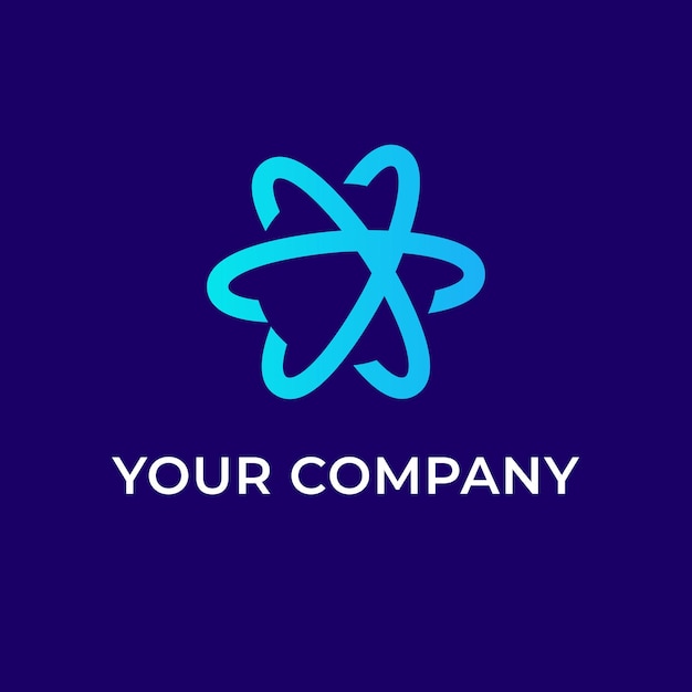 Modèle de logo de technologie moderne pour l'entreprise