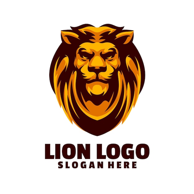 Modèle De Logo Tête De Lion