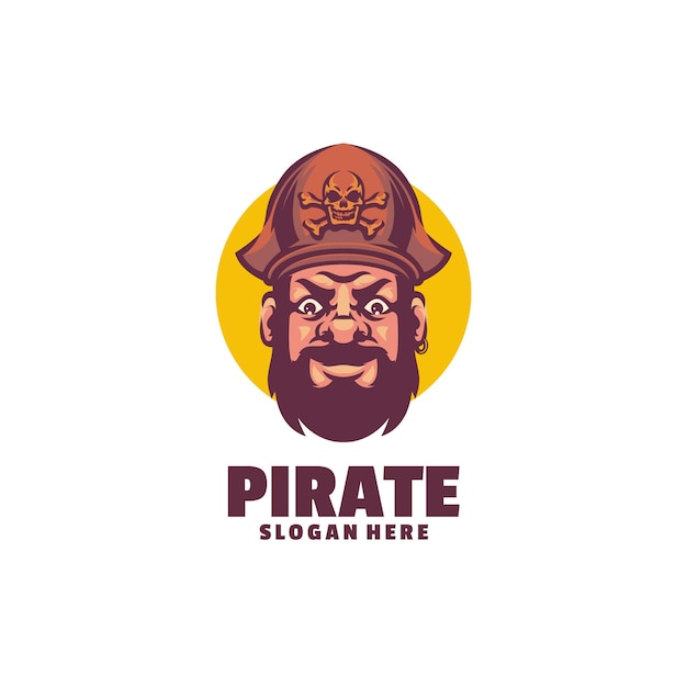 Modèle De Logo Tête De Pirate