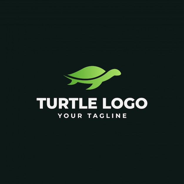 Vecteur modèle de logo de tortue