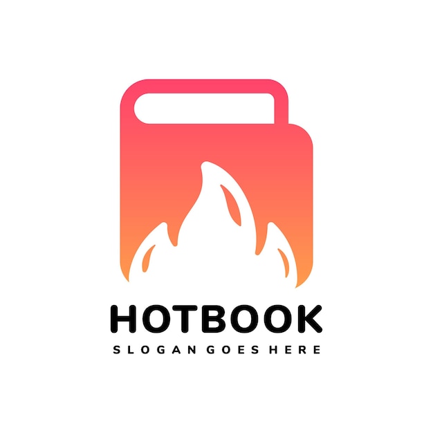 Modèle De Logo Trending Fire Books