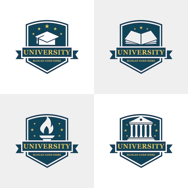 Vecteur modèle de logo de l'université