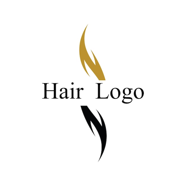 Modèle De Logo De Vague De Cheveux