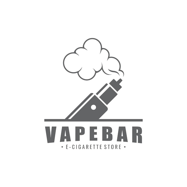 Vecteur modèle de logo vape ou ecigarette