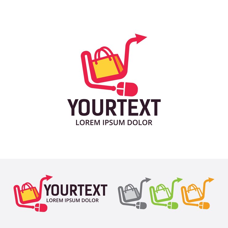 Vecteur modèle de logo de vecteur de boutique en ligne
