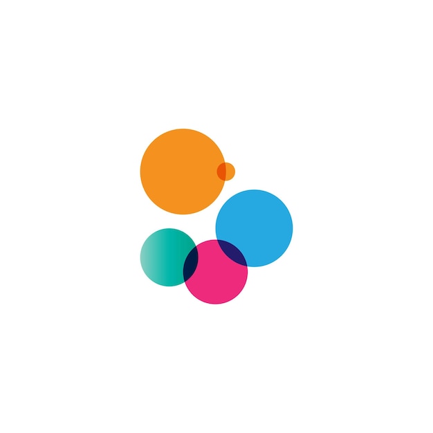 Le modèle de logo vectoriel du nuage est le dessin du symbole.