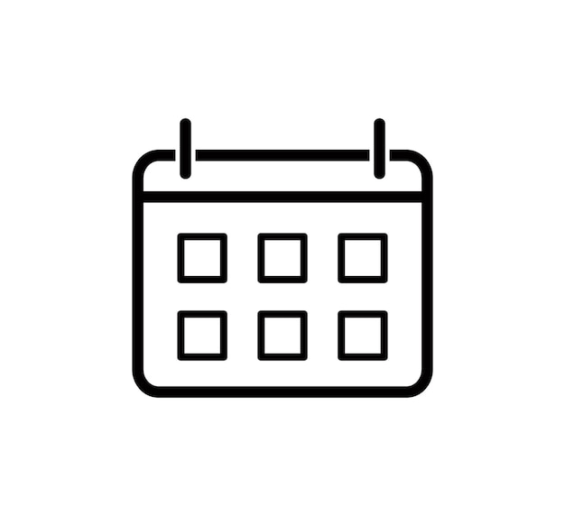 Modèle de logo vectoriel de l'icône du calendrier