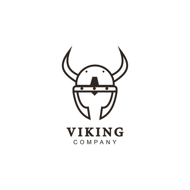 Vecteur modèle de logo viking