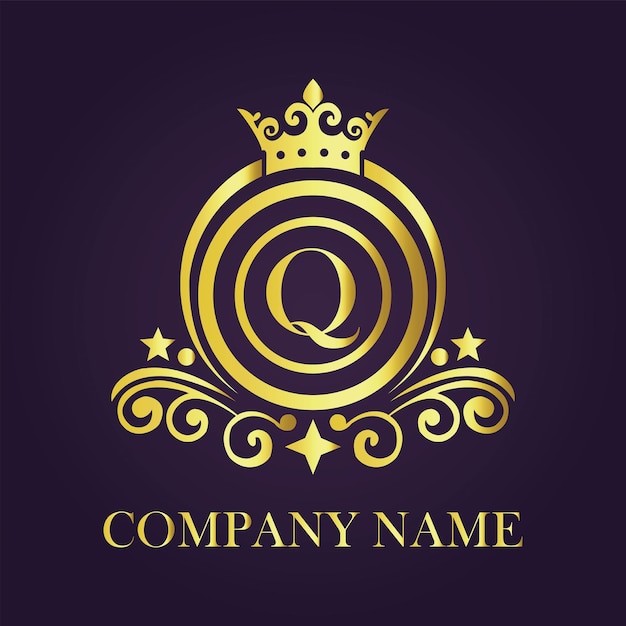 Le modèle de logo vintage et de luxe Premium Vector Royalty