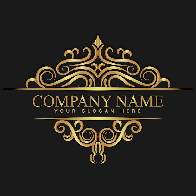 Modèle De Logo Vintage Et De Luxe Vecteur Premium