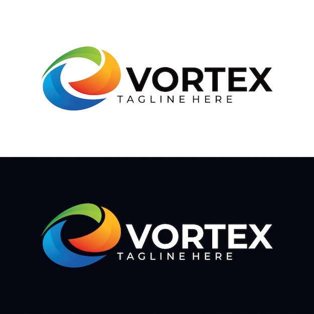 Vecteur modèle de logo vortex