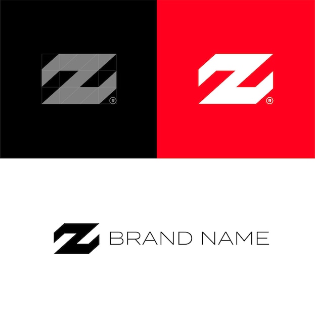 Modèle De Logo Z Minimaliste Personnalisé