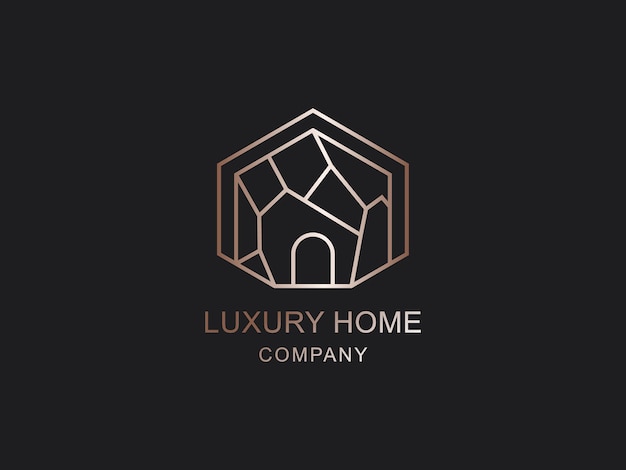 Modèle De Logos De Luxe à La Maison.