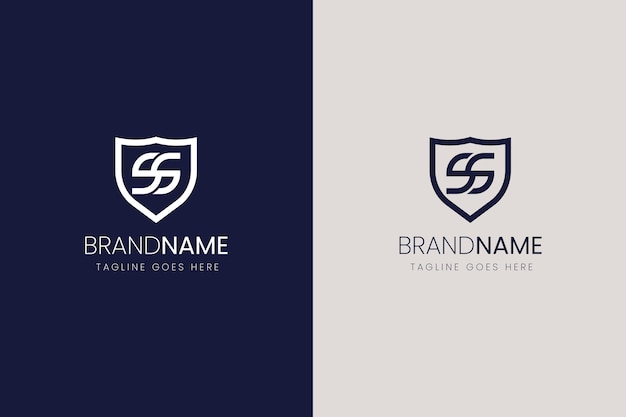 Modèle De Logotype Ss Professionnel