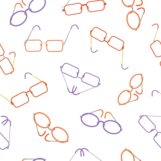 Modèle De Lunettes Vectorielles