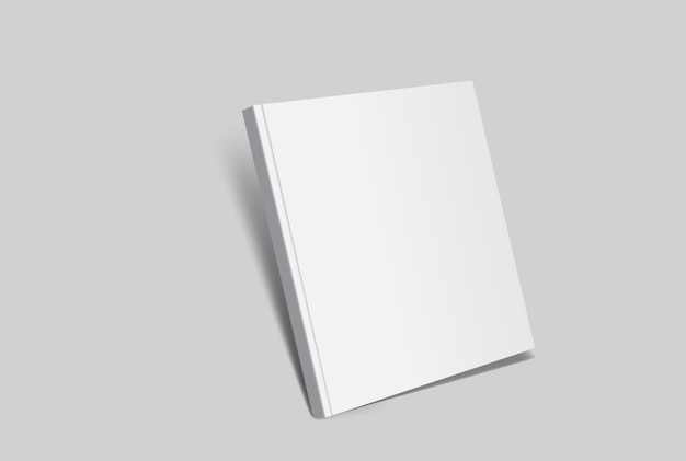 Modèle de magazine 3D vectoriel réaliste avec couverture blanche blanche pour le magazine de présentation d'affaires