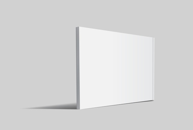 Modèle de magazine 3D vectoriel réaliste avec couverture blanche blanche pour le magazine de présentation d'affaires
