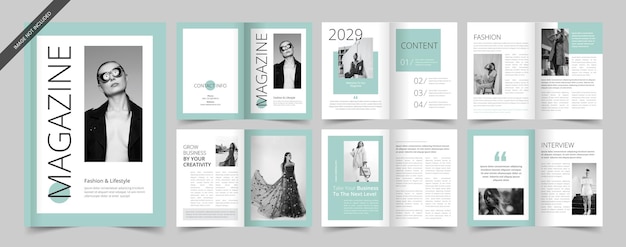 Modèle de magazine Magazine de mode