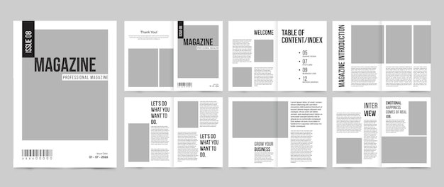 Modèle de magazine minimal