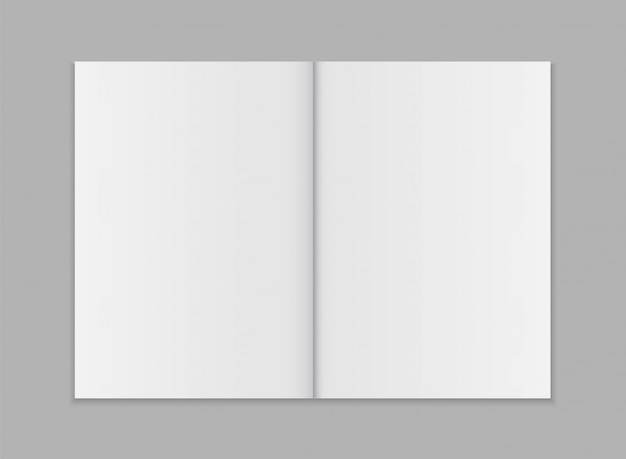 Modèle de magazine ouvert vide