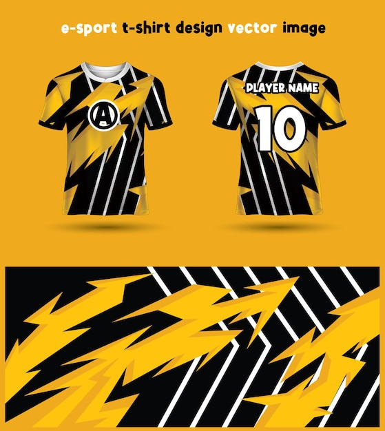 Modèle de maillot de T-shirt Esports Gaming