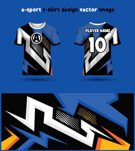 Modèle De Maillot De T-shirt Esports Gaming