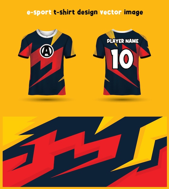 Modèle De Maillot De T-shirt Esports Gaming