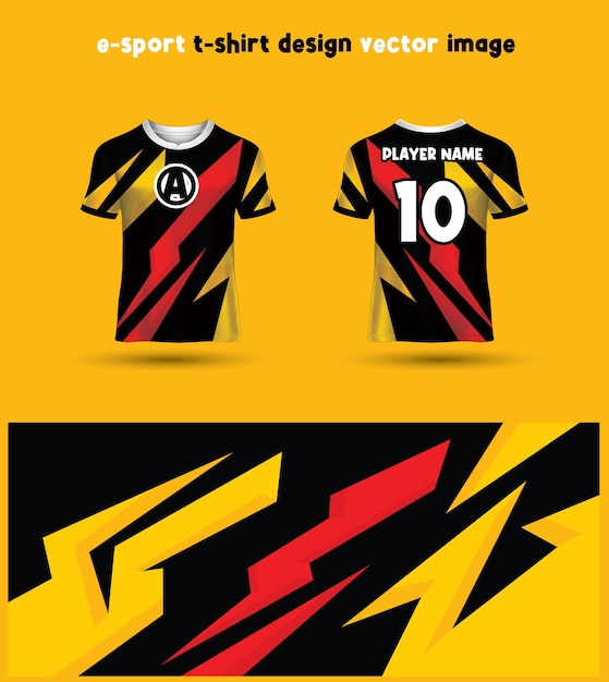 Modèle de maillot de T-shirt Esports Gaming