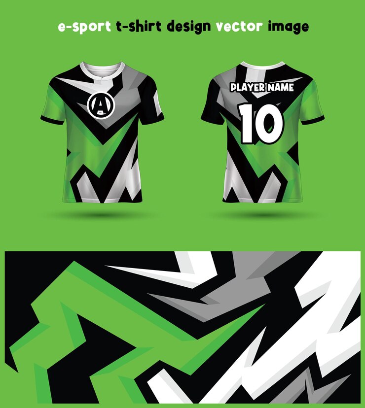 Modèle de maillot de T-shirt Esports Gaming
