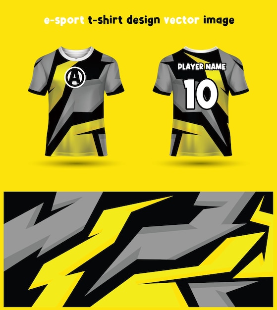 Modèle de maillot de T-shirt Esports Gaming