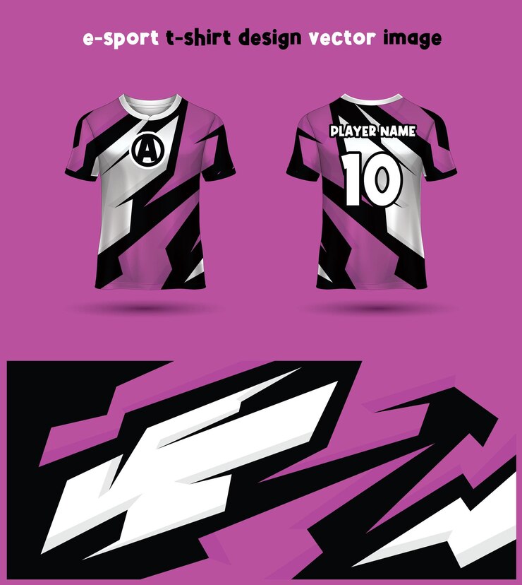 Modèle de maillot de T-shirt Esports Gaming