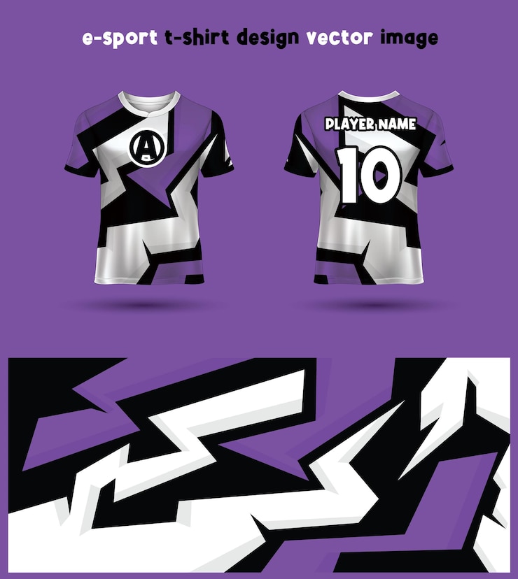 Modèle de maillot de T-shirt Esports Gaming