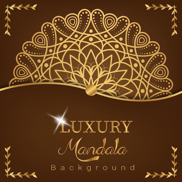 Modèle De Mandala Arabesque De Luxe