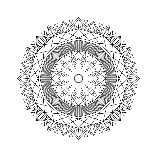 Modèle De Mandala Vectoriel Motif Ethnique