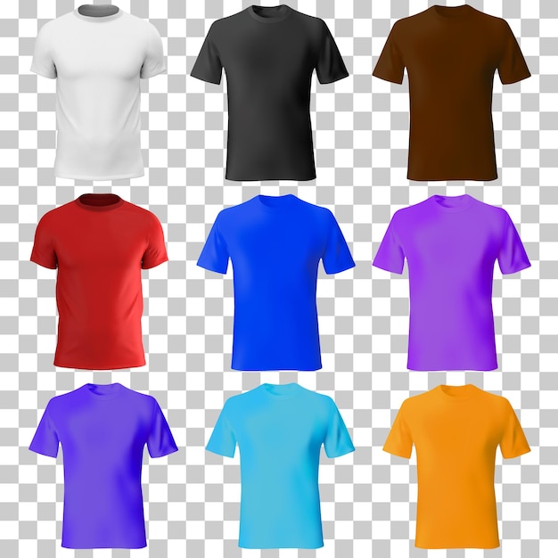 Modèle de maquette de t-shirt vectoriel gratuit