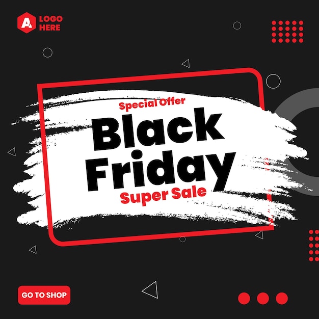 Modèle De Média Social Black Friday Sale