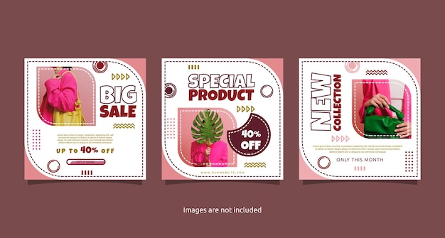 Modèle De Médias Sociaux De Conception D'affiche De Promotion De Produit De Vente De Cadeaux