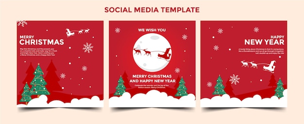 Modèle De Médias Sociaux Joyeux Noël