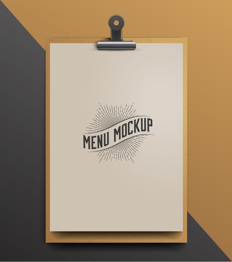 Vecteur modèle de menu de café.