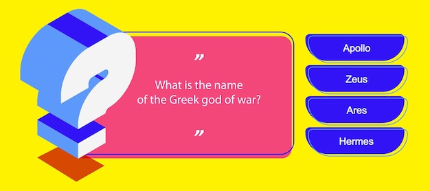 modèle de menu de jeu de quiz style isométrique pour l'examen test émission de télévision FAQ éducation faits amusants intéressants l'apprentissage des médias sociaux Demandez de l'aide illustration vecteur 10 eps