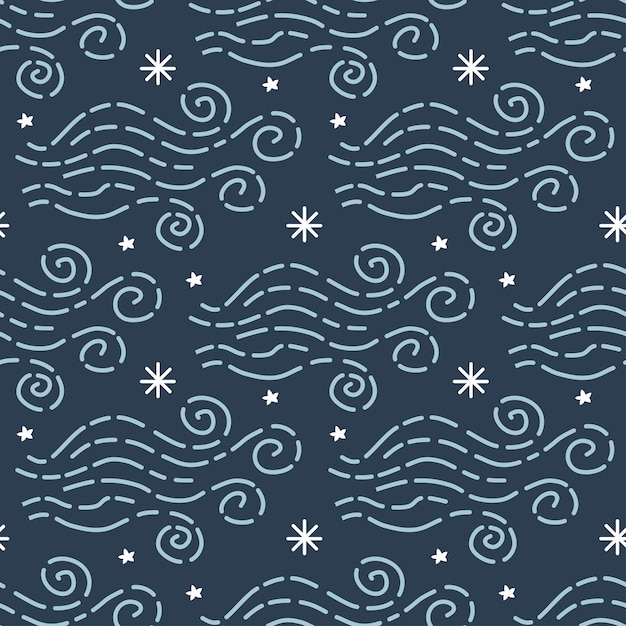 Modèle Météo Scandinave Sans Couture. Illustration Vectorielle Pour Les Enfants. Arrière-plan Scandinave Créatif Pour Textile, Papier D'emballage, Cartes De Voeux Ou Affiches. L'un Des 12