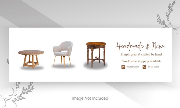 Modèle de meubles de signature d'e-mail