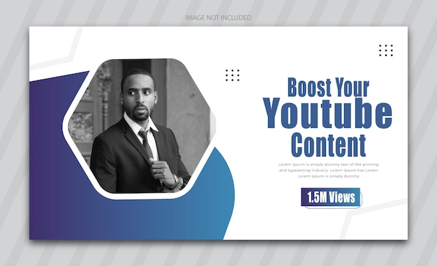 Modèle de miniature YouTube ou bannière de marketing d'entreprise