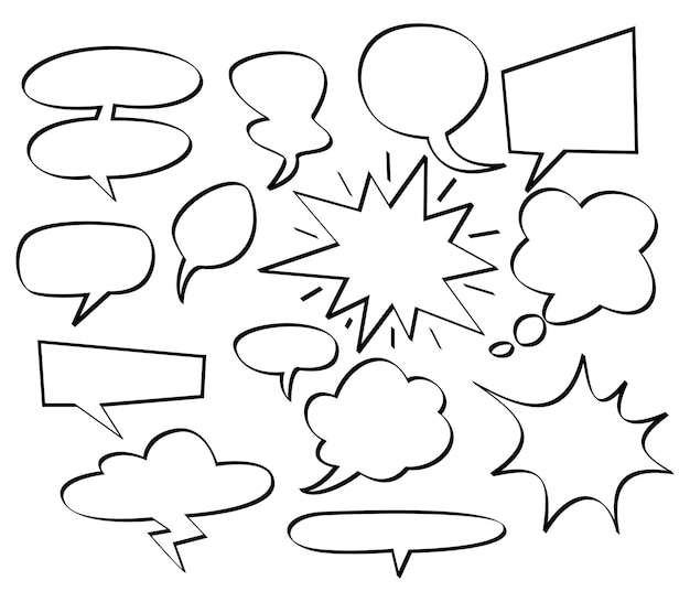 Modèle de mise en page vierge de style comique pop art abstrait concept créatif avec des nuages