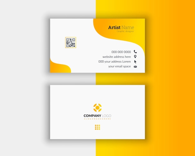 Modèle de modèle de carte de visite minimale professionnelle
