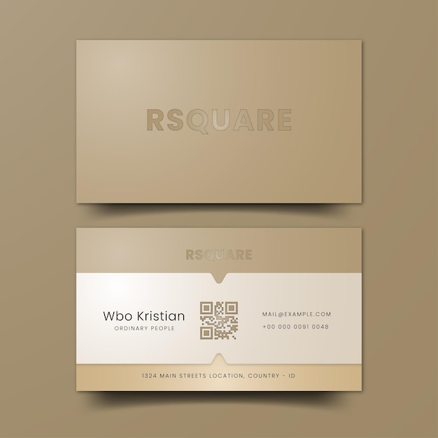 Modèle modifiable de carte de visite moderne de luxe