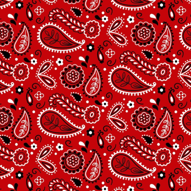 Modèle de motif de bandana Paisley