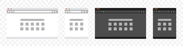 Modèle De Navigateur Pour Tablette D'ordinateur Et Smartphone écran De Fenêtre Web Page Internet Vide